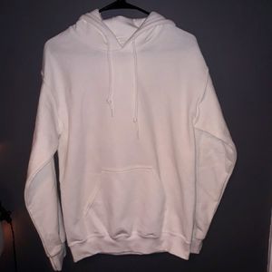 White New Hoodie Pocket